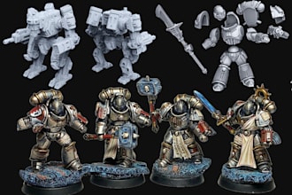 sculpt 3d character modeling 3d miniature dnd 3d warhammer40k 3d action figure