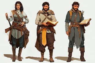 draw a amazing d and d character for you