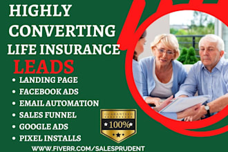 generate life insurance medicare seniorcare elderly care health insurance leads