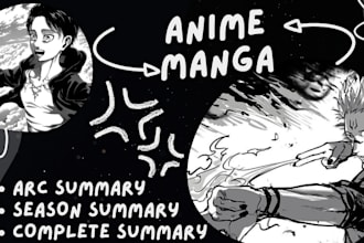make manga summary and review