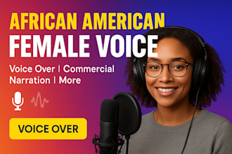provide african american female voiceover narration