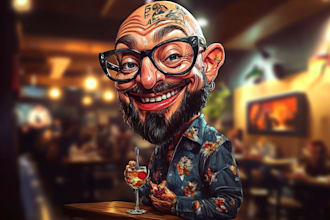 draw professional caricature for you