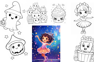 draw cute kawaii doodles and coloring pages for unique