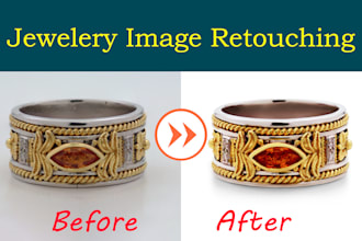 do high end jewelry photo retouching editing professionally