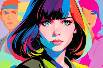 make professional wpap pop art portrait