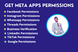 get your facebook, instagram, whatsapp, tiktok permissions