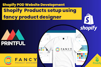 create shopify print on demand store using fancy product designer