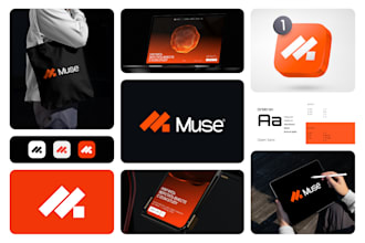design a minimalist business logo, branding kit, brand identity and brand guide