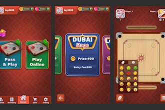 design premium UI UX, game art for 2d and 3d games