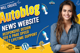 create an autoblog or autopilot automated news website adsense friendly