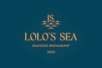 create awesome food, drink, seafood, and restaurant logo