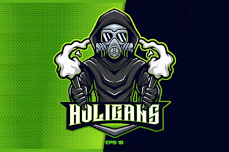 do ultra hooligan streetwear, soccer or football club logo redesign