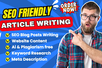 write blog posts and SEO friendly articles for google adsense approval