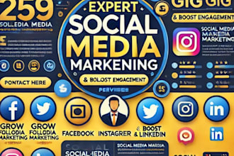 create and set up all social media account , business pages