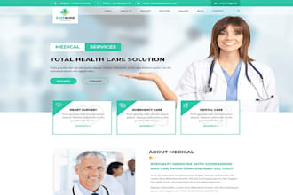 create healthcare staffing website, home care,  clinic website, dental website
