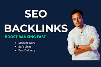 build manual SEO backlinks to boost ranking and organic traffic