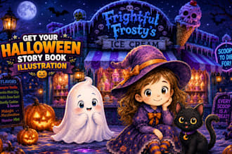 illustrate children story book illustration halloween children book illustration