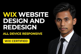 do wix website design, wix website redesign professionally