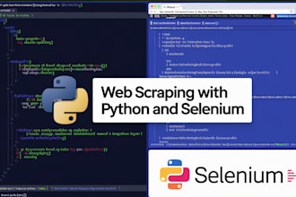 do web scraping and data mining python and selenium