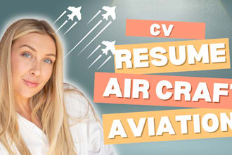 urgently create the professional aviation resume craft outstanding CV, website