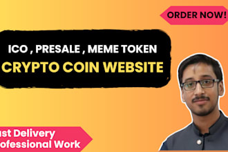 develop a professional cryptocurrency website for your token, coin, or project