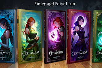 make professional fantasy book cover design,ebook cover, book cover illustration