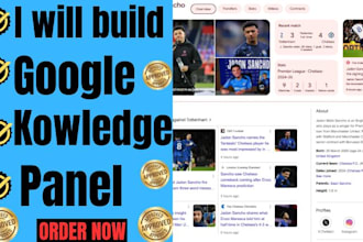 build a verify  google knowledge panel or imdb for personal or company and brand