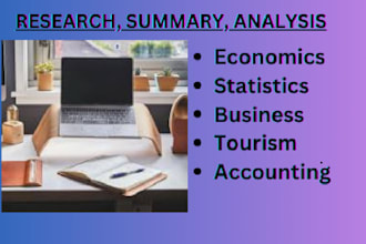 do economics, statistics, tourism, accounting,  business analytics, accounting