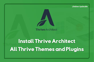 install thrive theme builder, thrive architect, full thrive suite