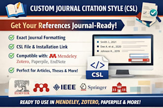 make and host citation style according to the specific journal