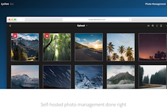 build an online photo album, photo gallery website