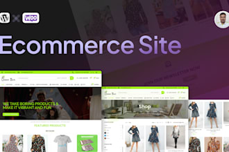 build high converting ecommerce woocommerce website for your online store