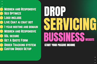 build highly profitable automated drop servicing site