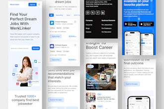 develop freelancing platform app, web restaurant site, houses cleaning app