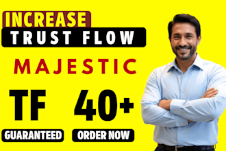 increase your website trust flow tf 40 plus
