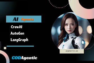 build ai agents using crewai, autogen and langgraph for your business automation
