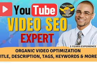 do best you tube video SEO expert and channel growth manager