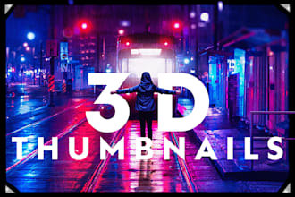 make cinematic, attractive, minimalist thumbnail designs