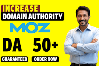 increase moz da domain authority 50 plus