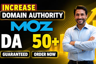 increase moz da domain authority 50 plus