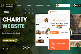design charity website charity website development