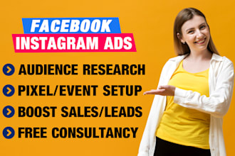 be your shopify facebook ads expert, instagram ads, shopify marketing manager