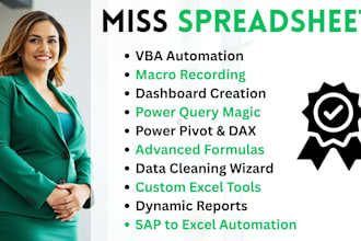 do excel data entry excel data cleaning excel dashboard