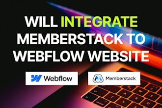 integrate or tune memberstack or zapier api into webflow website
