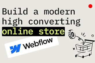 build a custom webflow ecommerce website