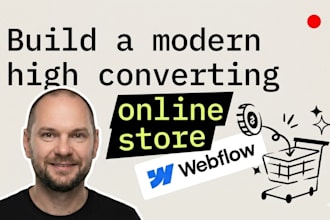 build a custom webflow ecommerce website