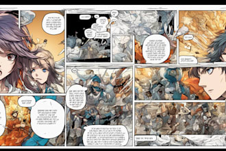 draw a high level manga or comic pages for you