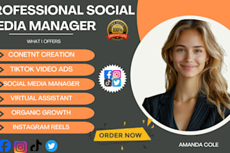 social media manager content creator promote shopify facebook ig ads marketing