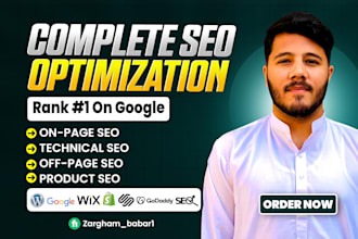 do complete SEO for squarespace, shopify, wix, and godaddy website