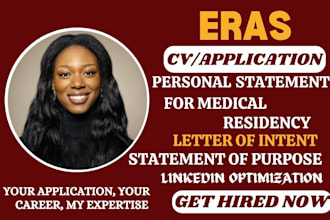 review your personal statement statement of purpose era CV residency job resume